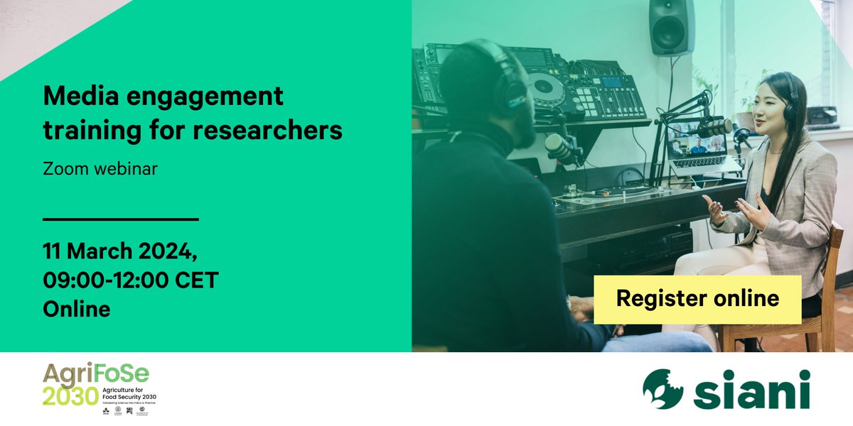 Media engagement training for researchers! Welcome to this virtual webinar on the theme media engagement for researchers. You will get necessary skills and knowledge to effectively communicate your research findings slu.se/en/ew-calendar…