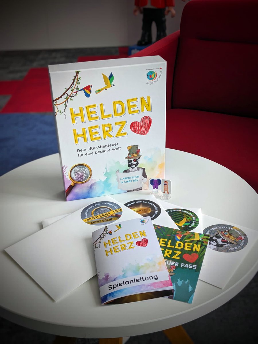 Unser interaktives Brettspiel 👉🏻 Heldenherz ist erschienen. 4 Abenteuer, viele Facts rund ums #jrk, Spaß und Spannung sind garantiert: perfekt für Gruppenstunden ➡️ jrk-bayern.de/heldenherz 

// #jugendrotkreuz #drk #RotesKreuz