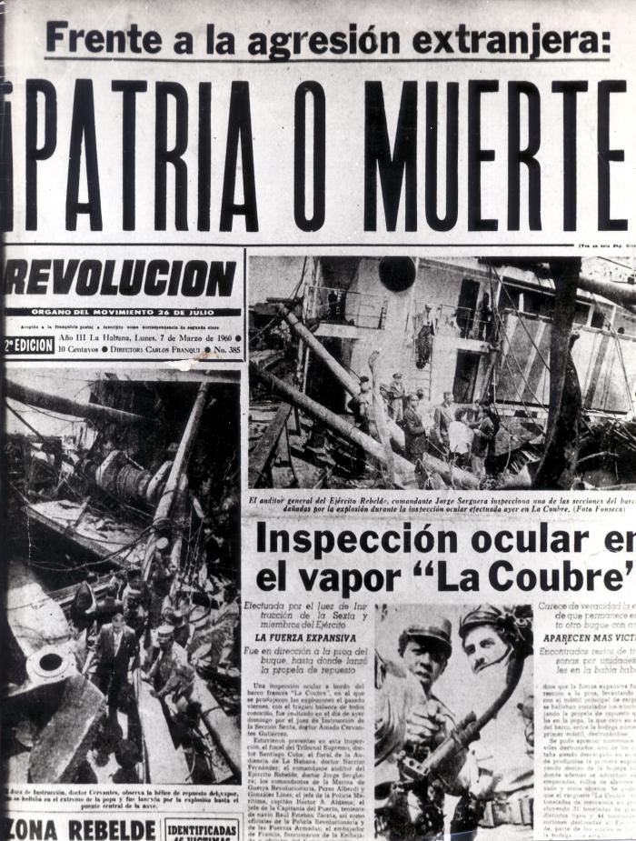 Fidel: "...nuevamente no tendríamos otra disyuntiva que aquella con que iniciamos la lucha revolucionaria: la de la libertad o la muerte. Solo que ahora libertad quiere decir algo más todavía: libertad quiere decir patria. Y la disyuntiva nuestra sería patria o muerte".