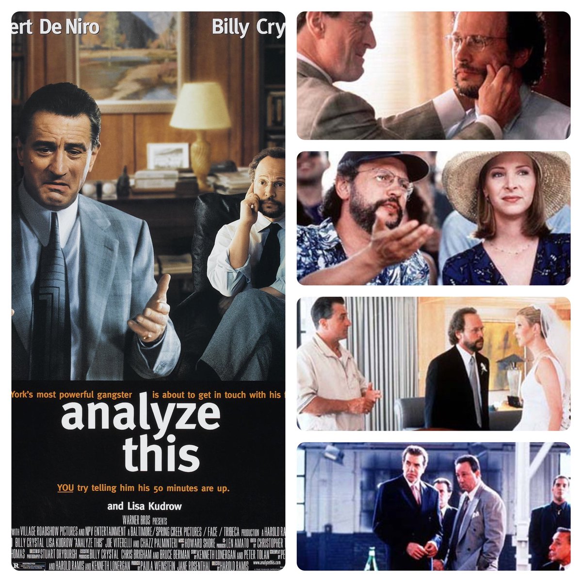 Analyze This celebrates 25th anniversary today.
#analyzethis #billycrystal #robertdeniro #robertdenirofan #robertdeniromovies #lisakudrow #lisakudrowfan #haroldramis
#warnerbros #warnerbrosstudios #warnerbrospictures #warnerbrosmovies #warnerstudios #warnerbross #warnerbrothers