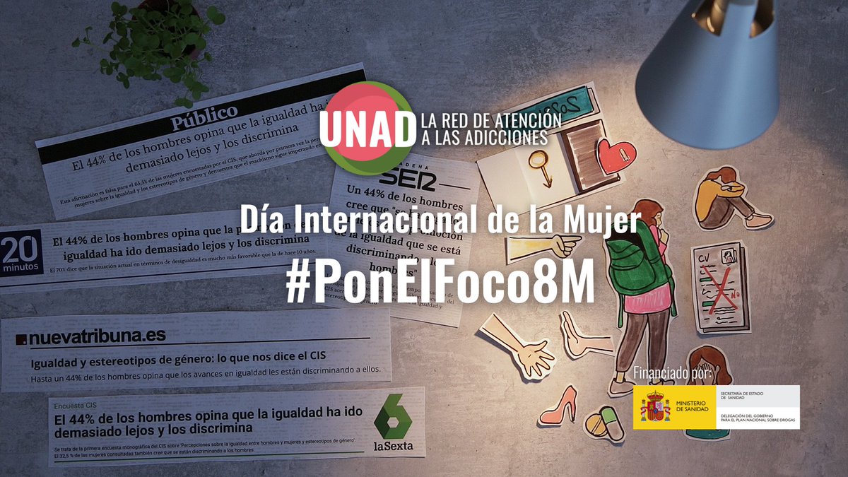 ObsNoctambulas's tweet photo. Desde la Comisión de #GéneroyAdiccionesde @UNADenred este #8My cada día ponemos el foco en la raíz del problema ⚡️: Las mujeres, y más las mujeres con adicciones, viven con una mochila cargada de discriminaciones y violencias #PonElFoco8M
Va campaña! ⬇️ https://t.co/ZPfuNxQnw0