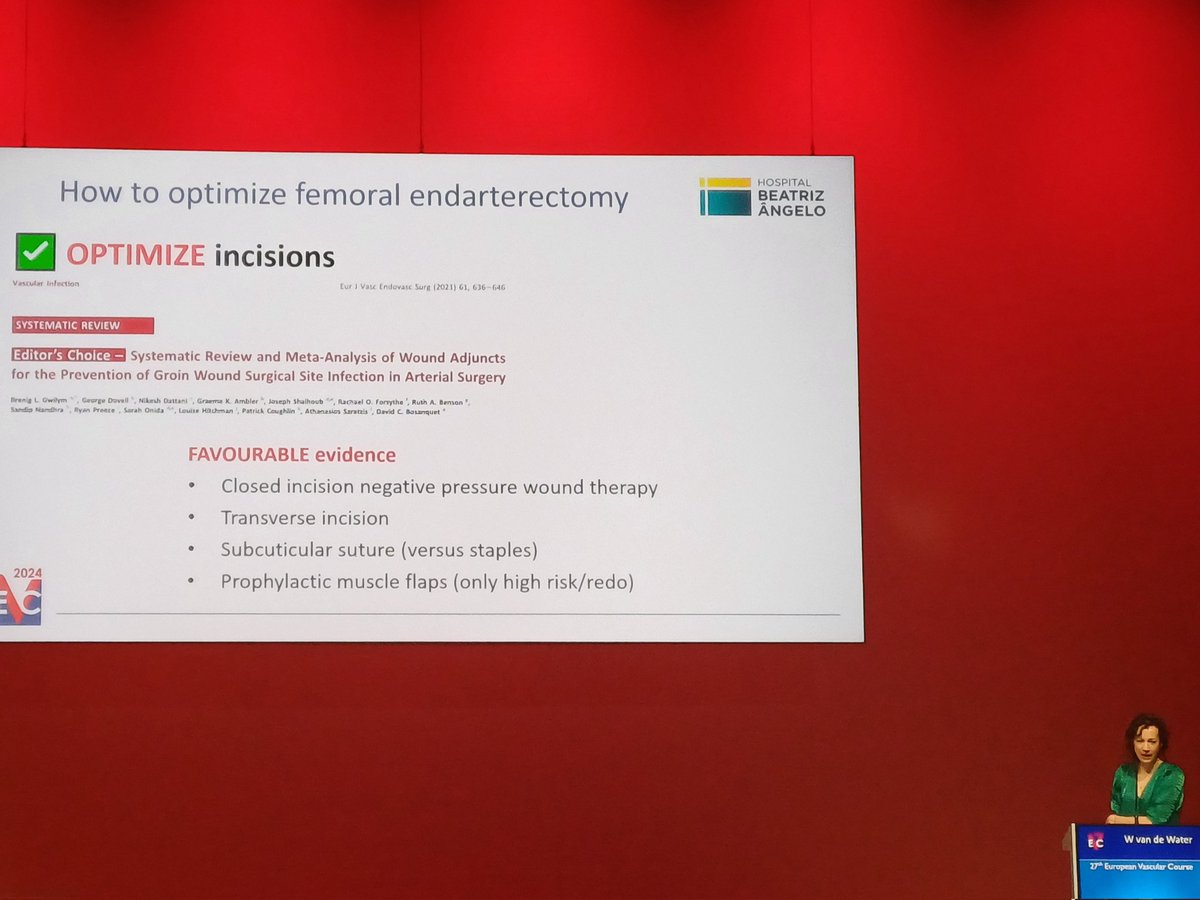 Great to see VERN's collaborative #GIVEstudy and systematic review informing some of the discussion at #EVC2024's 'It's all about the groin' session! @EJVES_ESVS