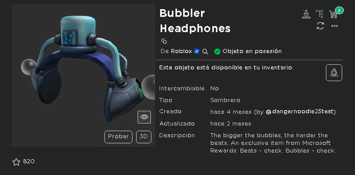 UgcNoticias_'s tweet photo. 🚨 Sorteo 5 Código De Bubbler Headphones  🚨

🗒️REQUISITOS:
1️⃣ Dar Me Gusta El Tweet.
2⃣ Retwittear El Tweet.
3⃣ Seguir a @NoticiasUGC / @Rattathuii
 
🕒¡Termina El 7 de marzo 2024!

#Roblox #RobloxDev #robloxgiveaway #robloxgiveaways #robloxtoy #robloxtoycode #robloxfreeugc https://t.co/FKDAnLULD7