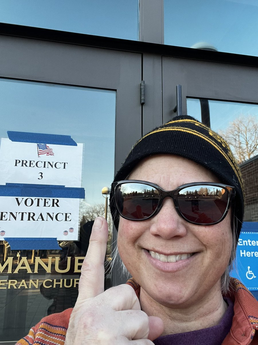 First in my precinct on this Super Tuesday!