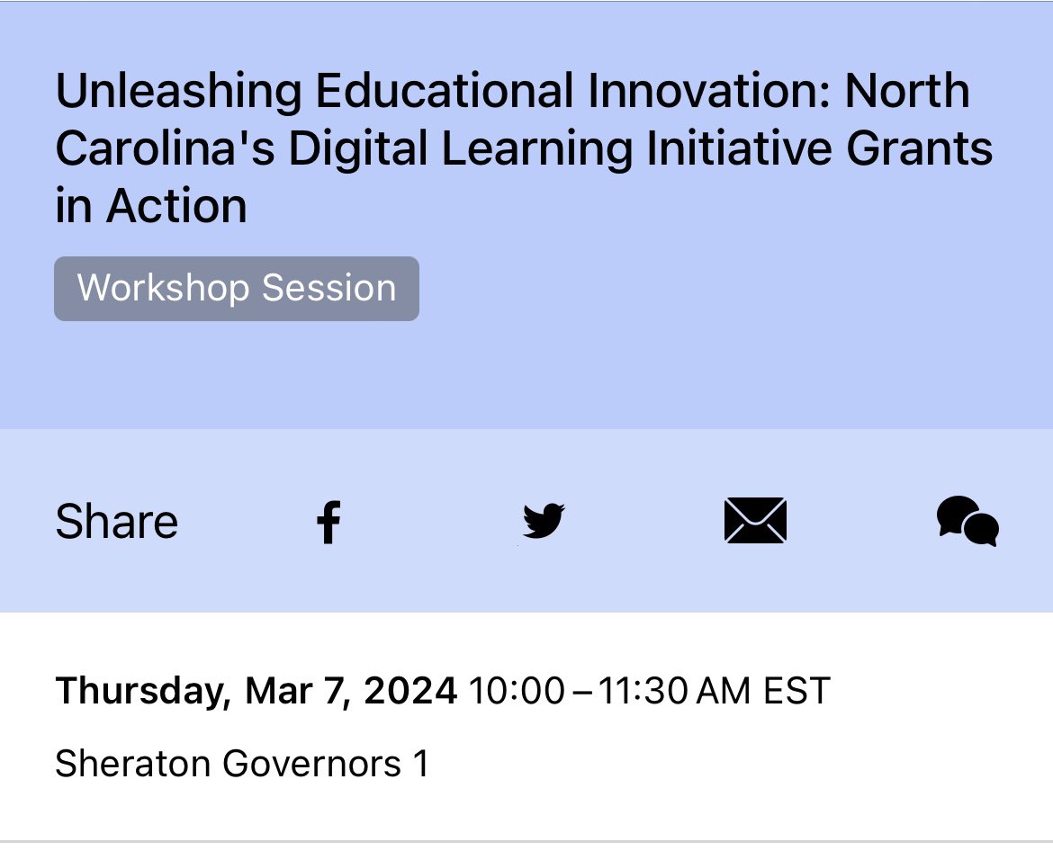 BrittanyLBranch's tweet photo. Are you coming to @ncties ? Come see the magic happening across the state thanks to @ncdpiDTL Digital Learning Initiative Grants. I’ll be sharing about @MACSchools #DigitalRemix project! #IgniteFuturesInTech https://t.co/kkDBoShh14