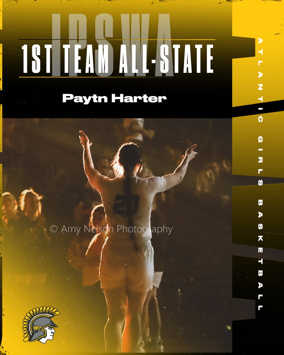 Huge congratulations to Paytn Harter on earning 1st Team All-State through the IPSWA! Awesome to see you earn this huge honor! #TrojanPride