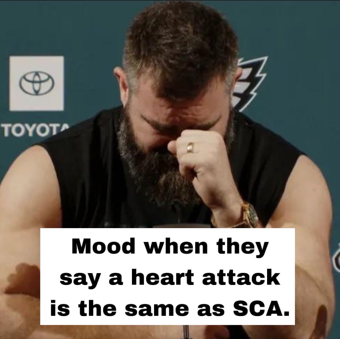 Did you think a heart attack is the same thing as SCA? If so, you’re not alone! However…you are wrong.🫣❤️ Sudden Cardiac Arrest is an electrical problem! Unlike a heart attack, during SCA your heart comes to a complete stop. We miss you already, Jason.🥹 #GoBirds