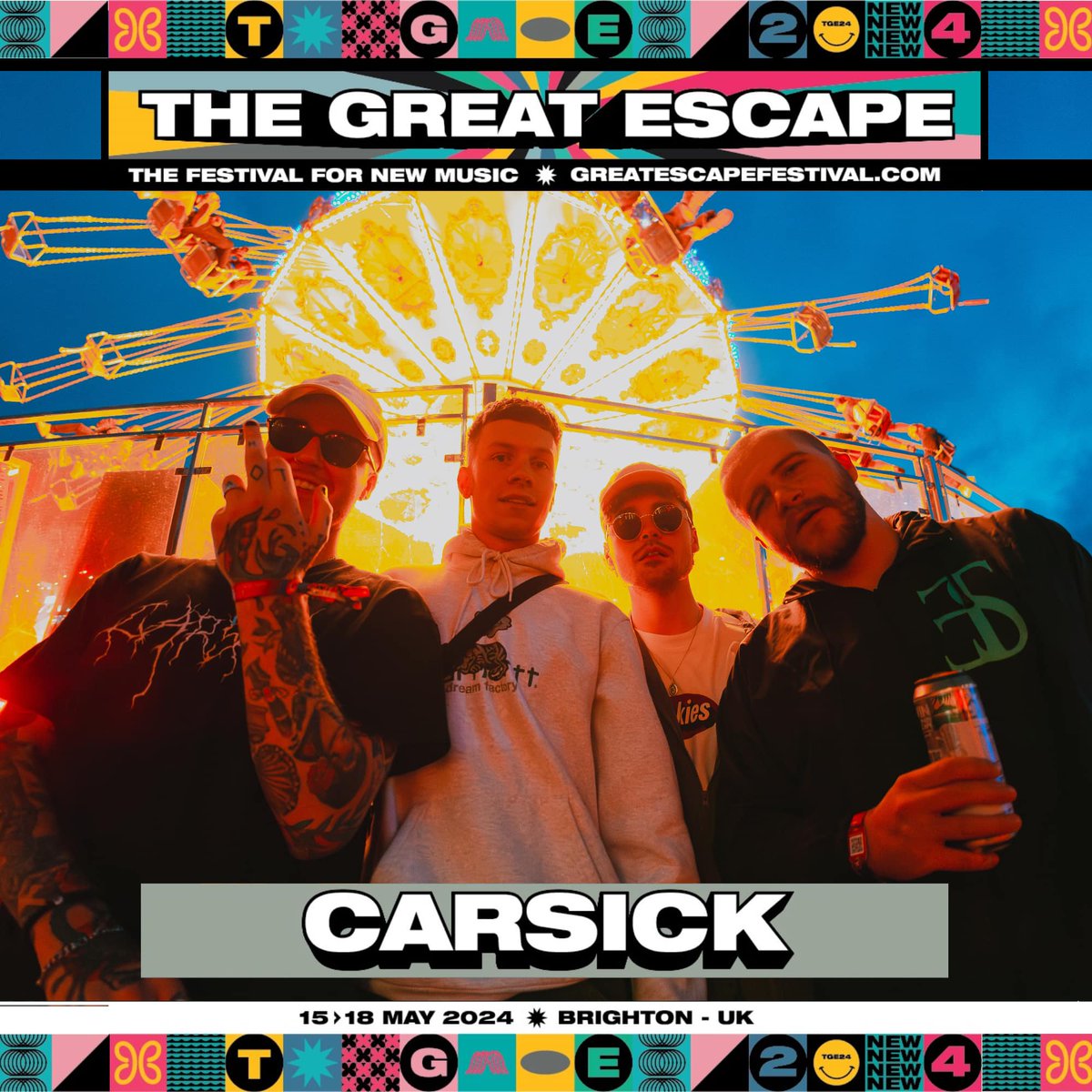 Alcopop! reppin' at @thegreatescape - @cherymofficial @M_cramps @carsickofficial >>> This is gonna' be HUGE!!!! greatescapefestival.com/buy-festival-t… Get your tickets and we'll see you at the front. Hooch on you, right? xx