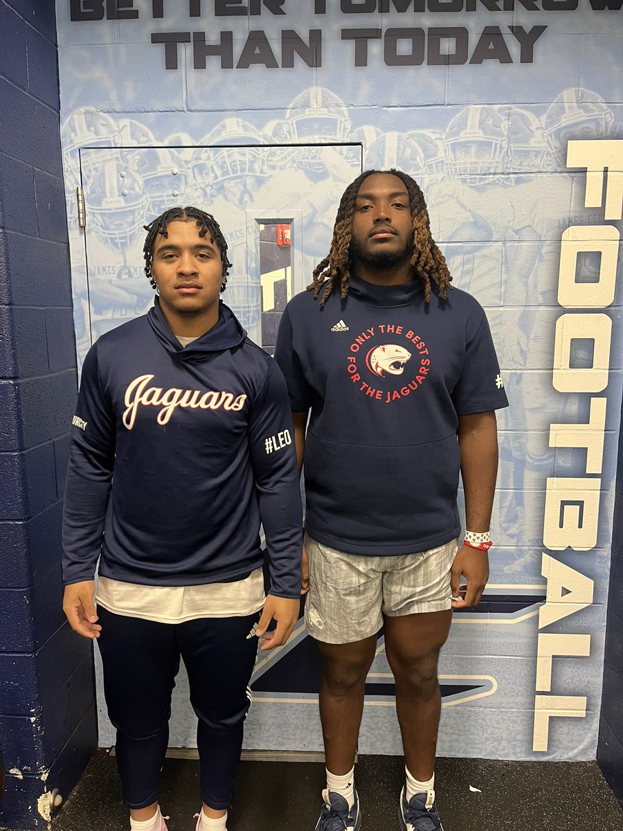 Why are “Next Level Jets” built different? Because even on Spring Break the grind don’t stop! Great to see <a href="/lopezgio1/">Gio Lopez 7️⃣</a> and <a href="/NateJennings_90/">Nate Jennings</a> coming in to get a lift in this morning. <a href="/SouthAlabamaFB/">South Alabama Football 🏈</a> #BuiltOnCountyLine #NextLevelJets #GoJags