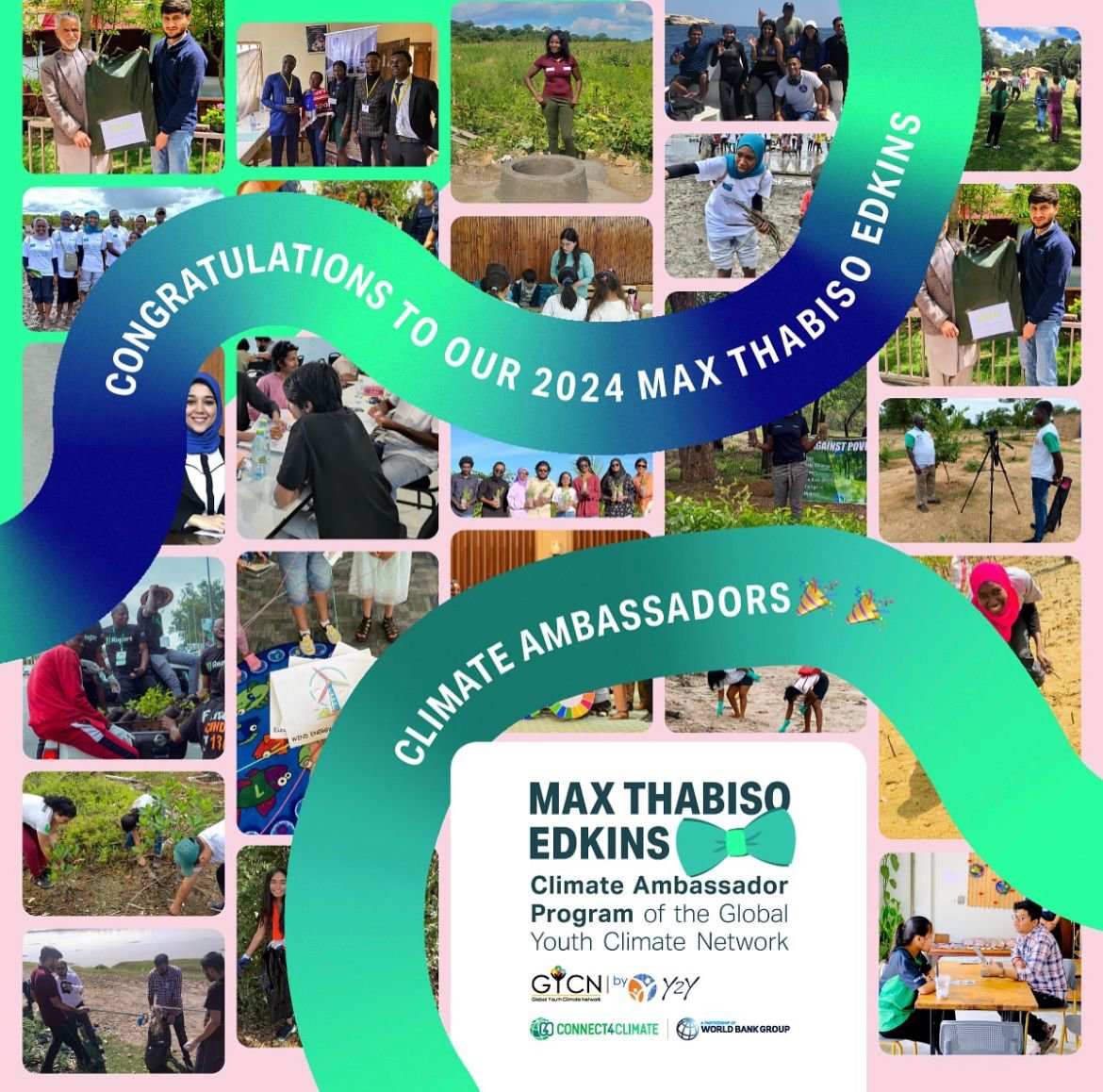 Exciting news! The new cohort for the Max Thabiso Edkins Climate Ambassadors has been chosen! Congratulations to everyone selected. We appreciate all who applied for #ClimateAction. 🌟 Ready to work together and support your ideas for a better planet. 🌍💚