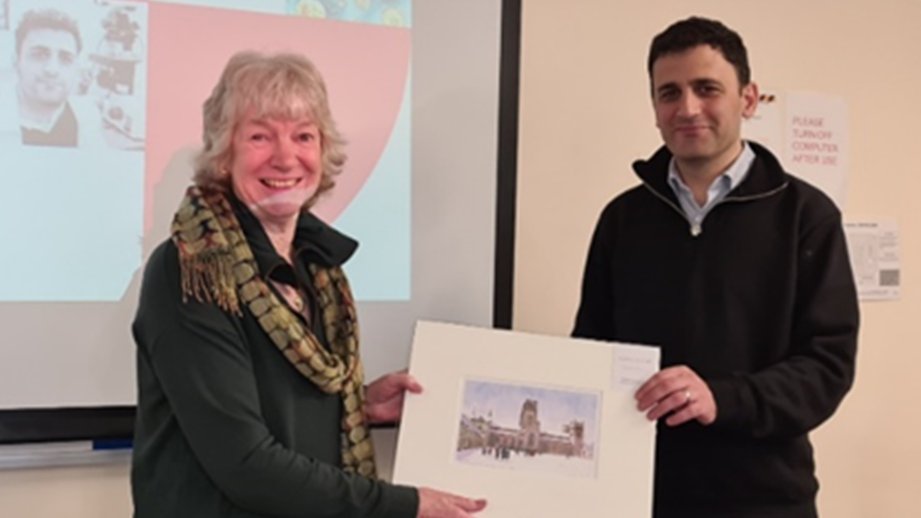 Durham University Biophysical Sciences Institute (@durham_bsi) on Twitter photo Here is a picture of the wonderful <a href="/YuvalElani/">Yuval Elani</a> accepting the Judith Howard Prize from Judith herself at our annual prize lecture back in November 👏👏👏
Find out more about our activities so far this academic year on our website!
bit.ly/3V1DFFq Here is a picture of the wonderful <a href="/YuvalElani/">Yuval Elani</a> accepting the Judith Howard Prize from Judith herself at our annual prize lecture back in November 👏👏👏
Find out more about our activities so far this academic year on our website!
bit.ly/3V1DFFq