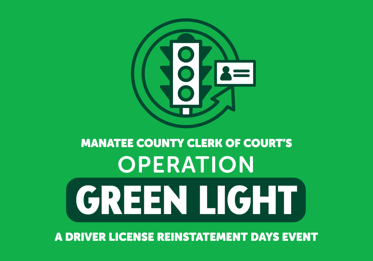 🚦2024 Operation Green Light Event is scheduled for 8:30 a.m. to Noon on Saturday April 6. Read more for event details: manateeclerk.com/clerks-news/20…
#flclerks