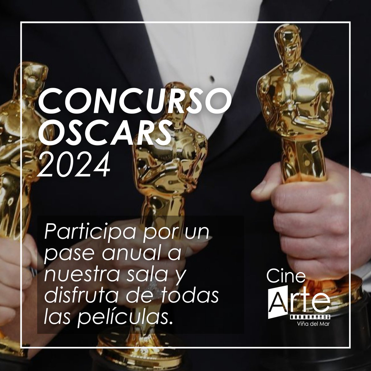Concurso Oscars 2024 🏆

Este año te invitamos a disfrutar con nosotros la temporada de premios y participar por un pase anual con acceso a todas nuestras funciones regulares de cine durante el año 2024. 🎥🍿

Enlace forms.gle/ZwQH2PFHeof1Mt…