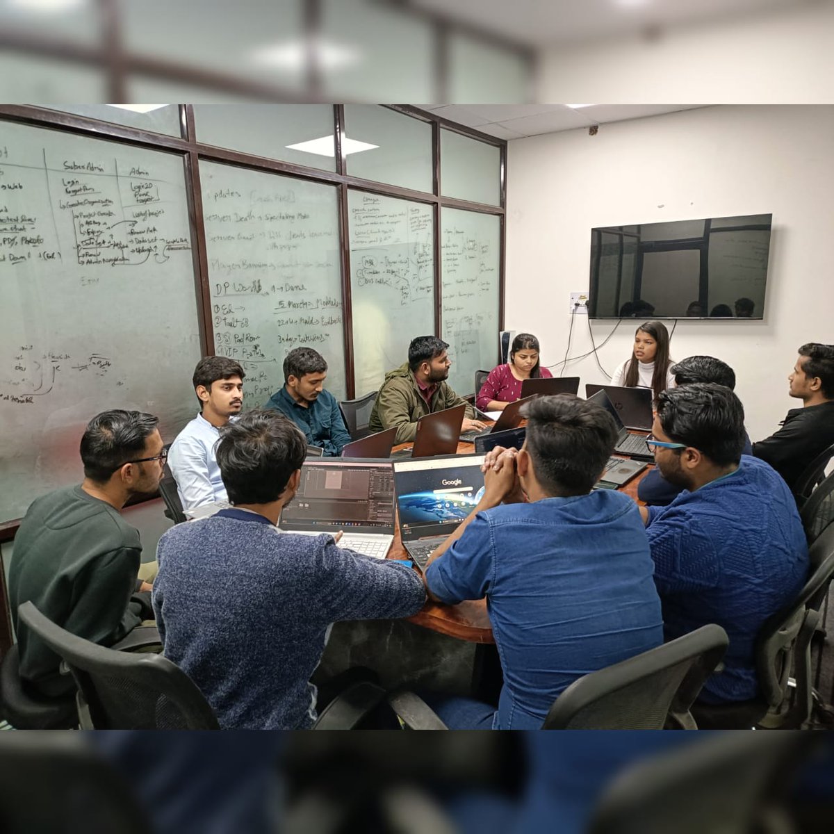 Codeto805's tweet photo. When trainees get together, it's like a comedy show but with coding jokes. We laugh and fix stuff at the same time! 😄💻
#TechFunTim #LearningJourney #TraineeTalks #ProgressTogether #CodetoCommunity #EmpoweringLearning #CodetoGathering #TraineeChat #LearningSession https://t.co/9wYcdhz0Dk