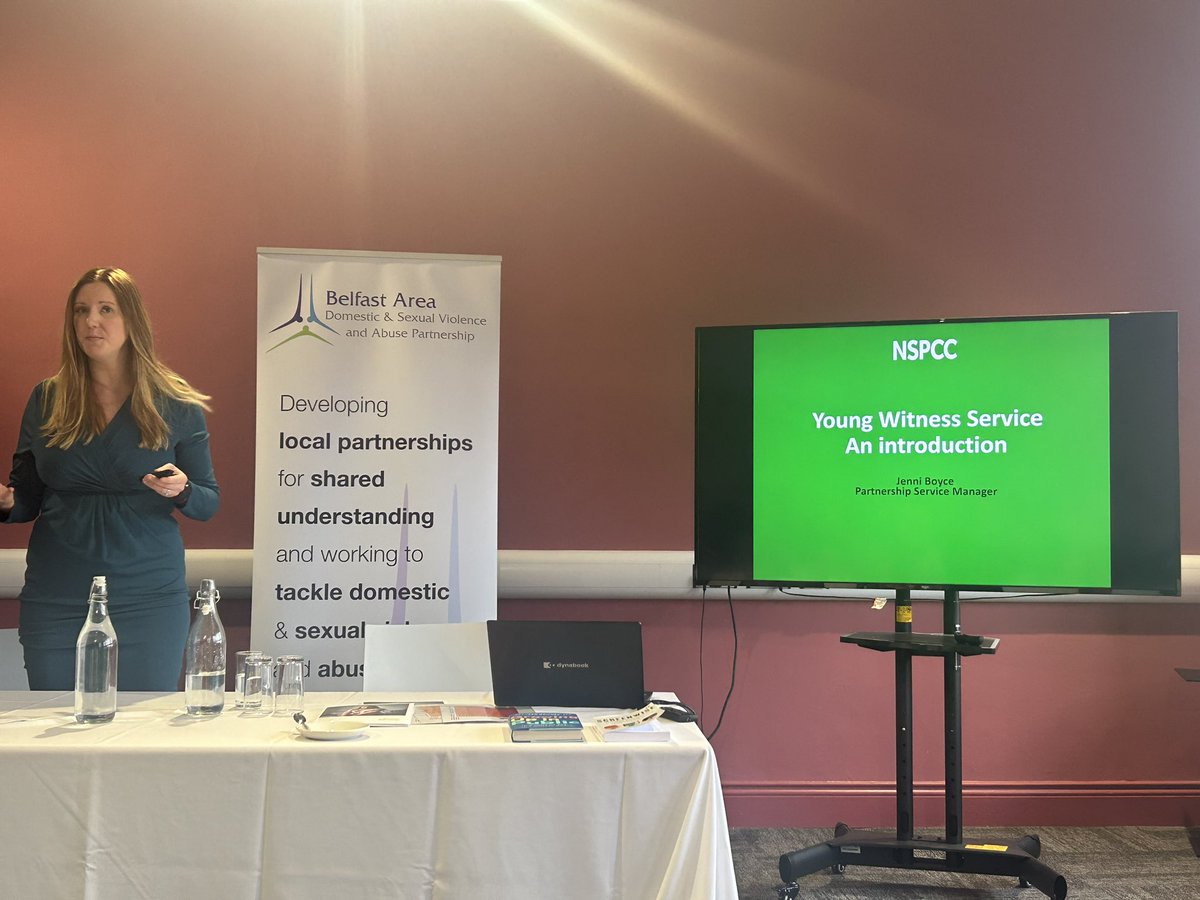 Jenni Boyce talks about the @NSPCCNI Young Witness Service, to support children and young people to give evidence in the criminal courts @Belfastdsvp @BelfastPcsp @Justice_NI @WomensaidBelLis