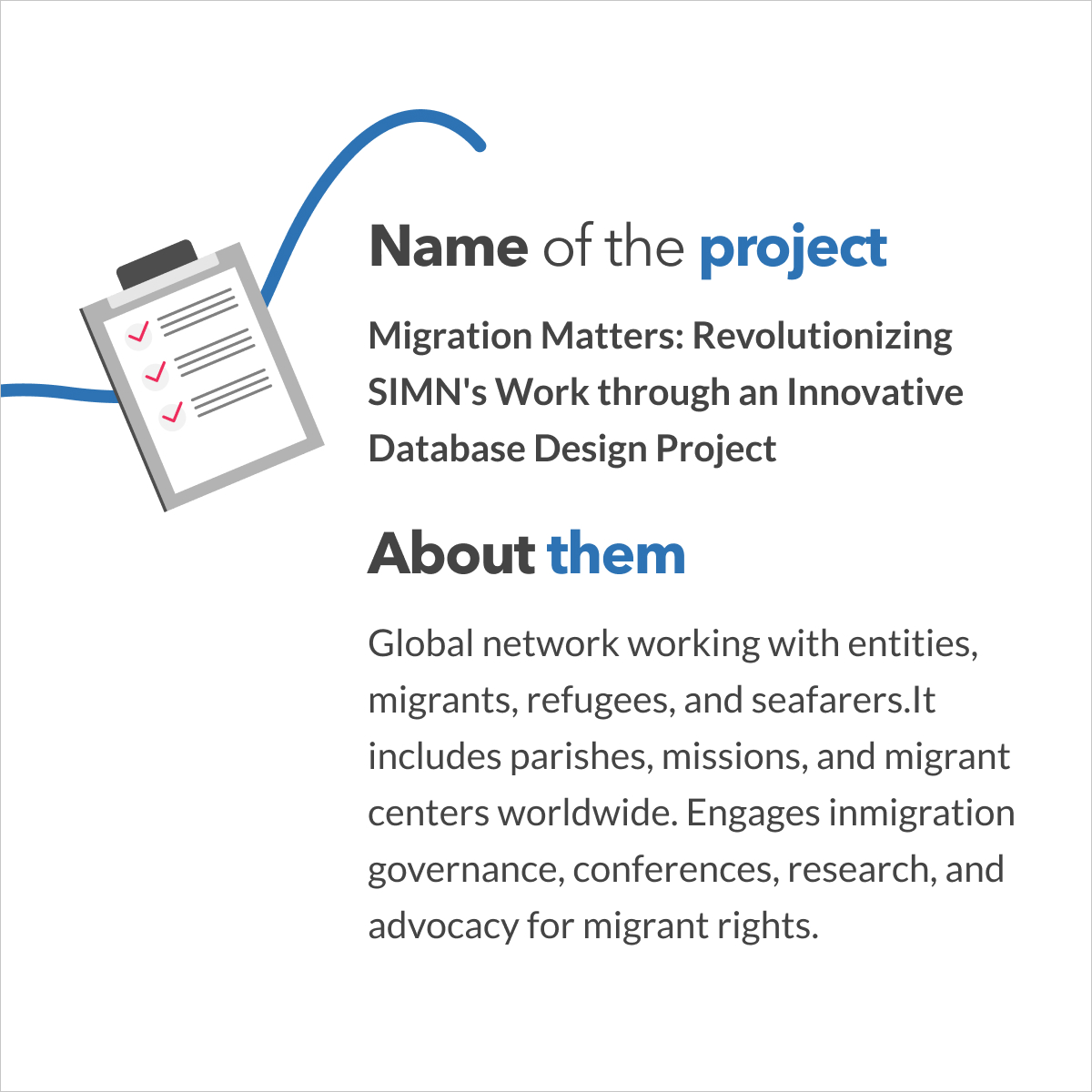 tutatordev's tweet photo. Exciting News! We are happy to share that Scalabrini International Migration Network (11/12)  has been selected as a finalist for Tutator Forward 2023! 
To know more about this organization click on the following link:  https://t.co/Rwj41QQQA9 https://t.co/J9tcKQ8nJl