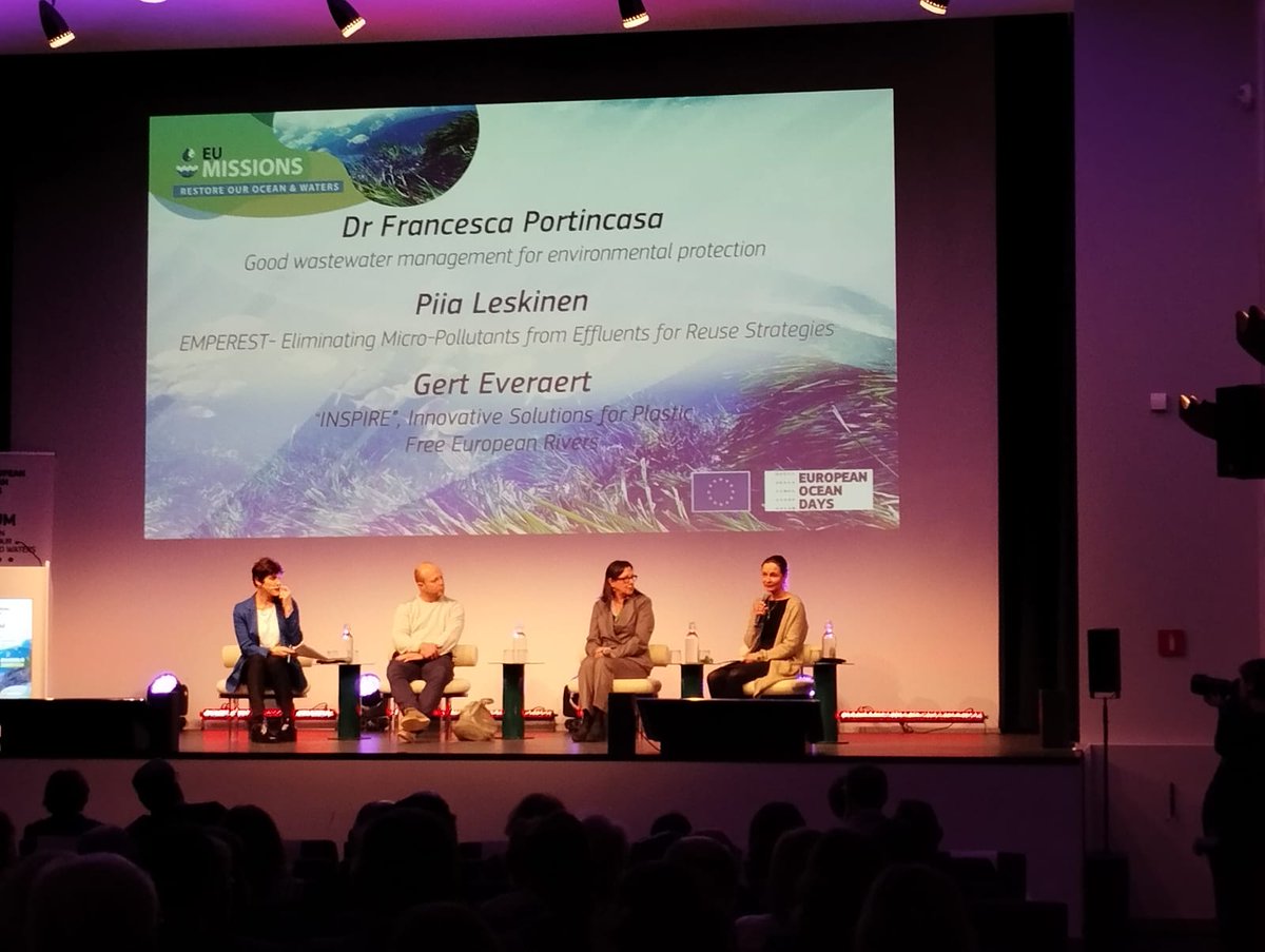 MedCities's tweet photo. 🌊 Nice panel that presented innovative solutions to water treatment to prevent #marinepollution
👉🏾It's #municipalities that have to take policies into practice. The project #EMPEREST supports municipalities in risk assessment to make strategic use of the scarcity of resources. https://t.co/gJBI7pYWBl