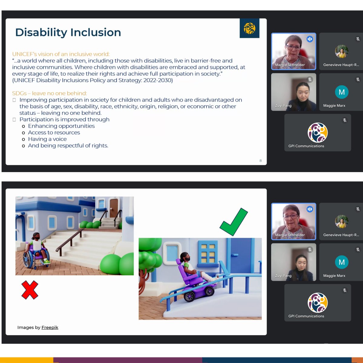 GPI_Parenting's tweet photo. Thanks to all who joined our webinar today on "Enhancing disability inclusivity in parenting interventions". The recording available next week.

Subscribe to our YouTube channel for updates: https://t.co/lftL4OjF2z

#ParentingInterventions #DisabilityInclusivity #OpenWebinar https://t.co/VHylg25V7Y