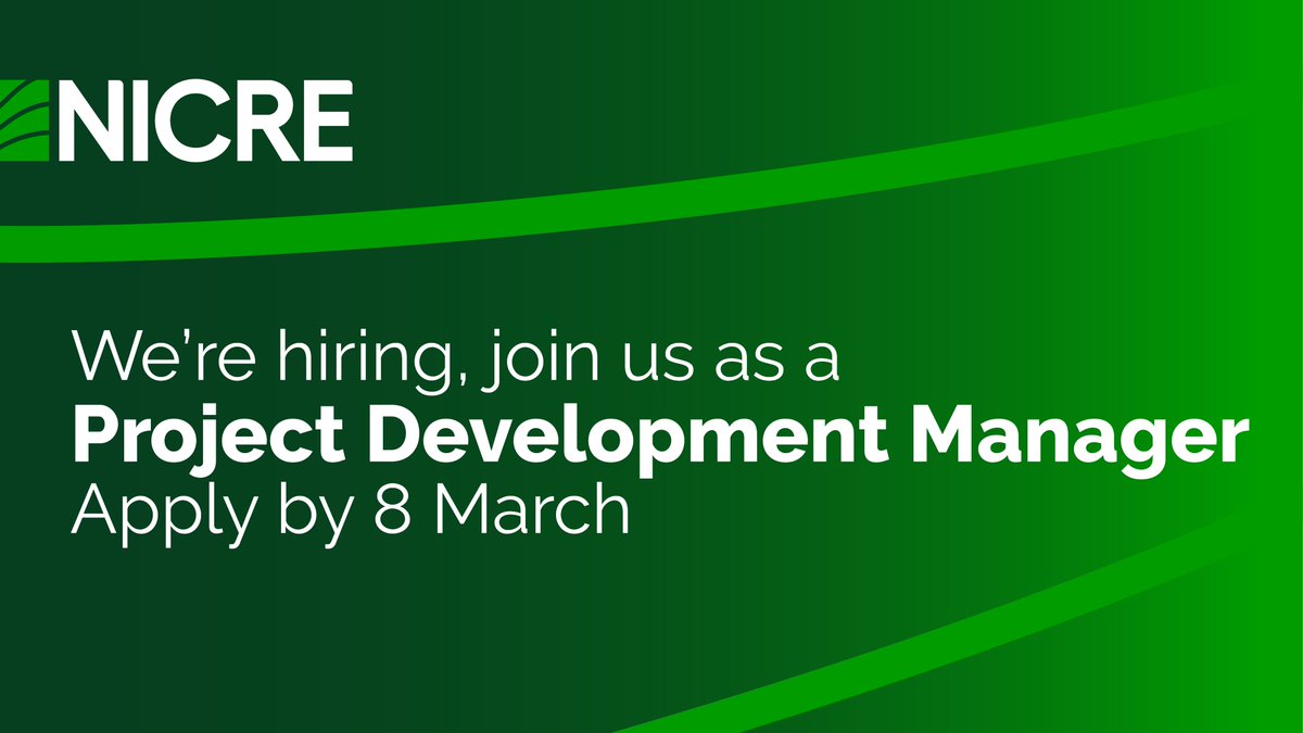 📢There're only a few days left to apply to join us as a Project Development Manager - deadline Friday (8 March).
▶️The role is to further advance our role nationally by fostering existing collaborations &amp; developing new projects &amp; funding partnerships.
👉bit.ly/48sqxMP