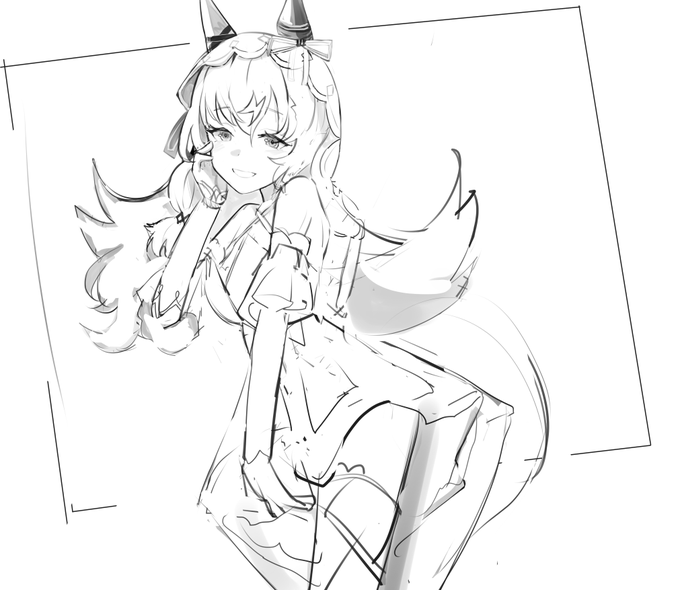 すでにはまりそうな予感がしてやばい子ラフ 