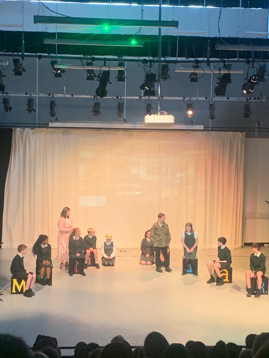 Great morning with our fantastic P7 audience for our dress run of Matilda Jnr. Thank you for being such an enthusiastic and respectful audience! @staugustineshs