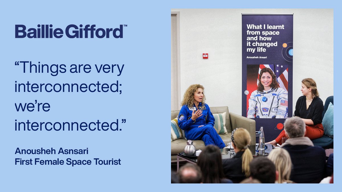 As #IWD2024 approaches, we’re reflecting on some of the powerful guest speakers who have inspired our staff. @AnoushehAnsari spoke of the importance of interconnectedness and the perspective she gained from travelling to space 🪐🚀. #ActualInvestors
