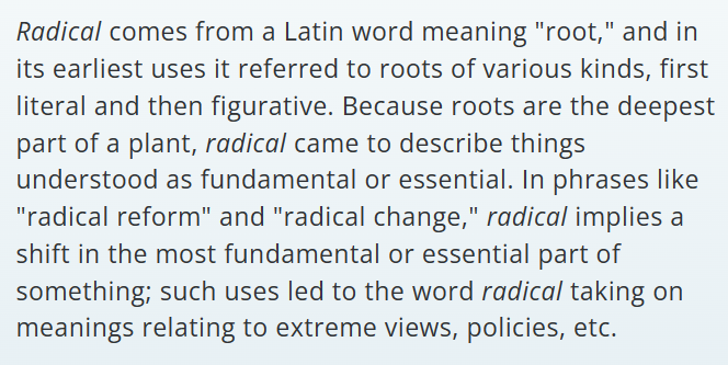 0rgany's tweet photo. @embypizzazzy @hg_louisa @ceremonioushurt how do you feel actual radfems don't use the term correctly? that is what radical means, you using it exclusively to mean "extreme" isn't anyone's problem https://t.co/ImKZtQFpi9