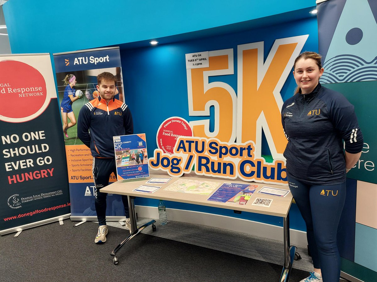 Exciting news! Thrilled to announce @atudonegal_ charity 5K, backed by @pgim Ireland, supports Donegal Food Response Network—ensuring no family goes hungry. Save the date: 9/4/24, 7.15pm at ATU. Thanks to PGIM for hosting the 5K promo on Feb 28th! 🌟 #ATU5K #DFRN