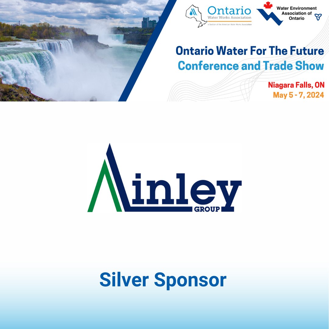 Thank You to Ainley for being a Silver Sponsor for the 2024 OWWA WEAO Joint Conference!  #Water24
<a href="/AinleyGroup/">Ainley Group</a> <a href="/WEAOntario/">WEAO</a>