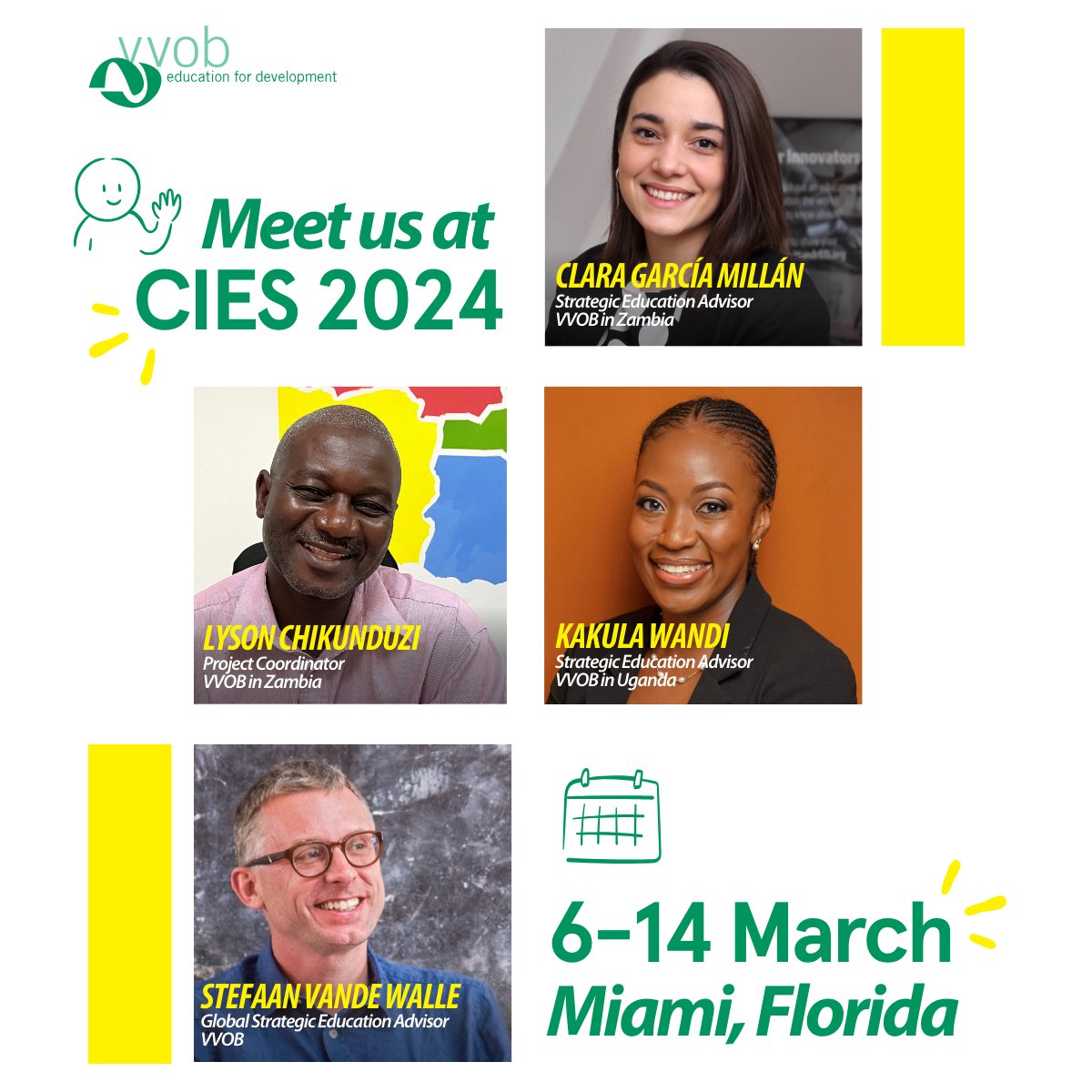 Are you attending the @cies_us Conference? Come say hi! VVOB will be there in person 10-15 March, represented by our very own @kulawandi, Clara García Millán, Lyson Chikunduzi and @stefaanvw. 🔗Discover which sessions we're partaking in: on.vvob.org/VVOBatCIES2024 #CIES2024