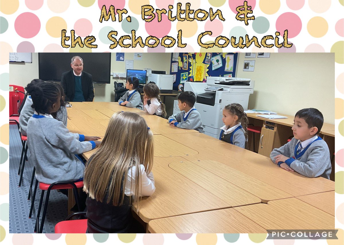 This lunchtime, @Philip_Britton came to Beech House to meet with the School Council. They certainly had a lot to talk about! #schoolcouncil #pupilvoice