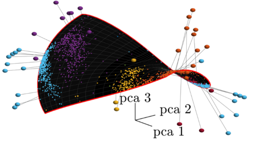 Ever wanted a low-dimensional model of your data that you could be confident would explain data structure and accurately re-embed out-of distribution data, all with minimal distortion of the geometry? Now you can with Γ-VAE! arxiv.org/abs/2403.01078 demonstrated on gene data.