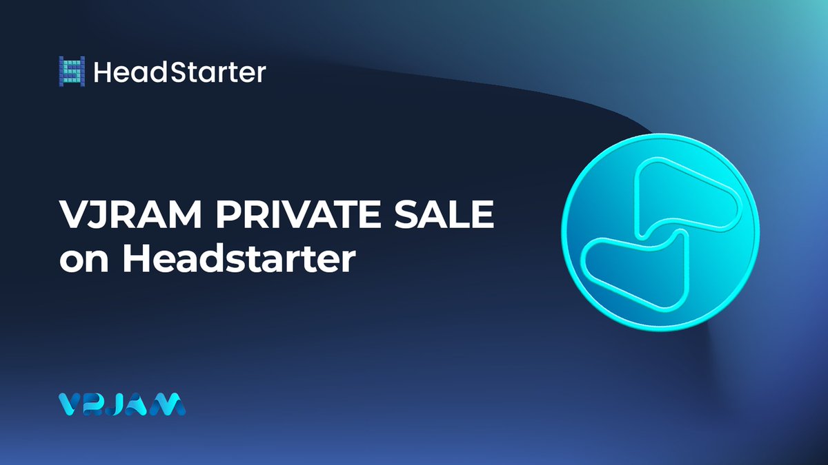 🚨 Private Sale Alert! 🚨 @VRJAM is launching its exclusive Private Sale event on HeadStarter! Dive into the future of content creation, global brands & gaming in a seemless immersive experience #builtonhedera 🔥 Get involved early! Learn more 👇 app.headstarter.org/projects/vrjam…