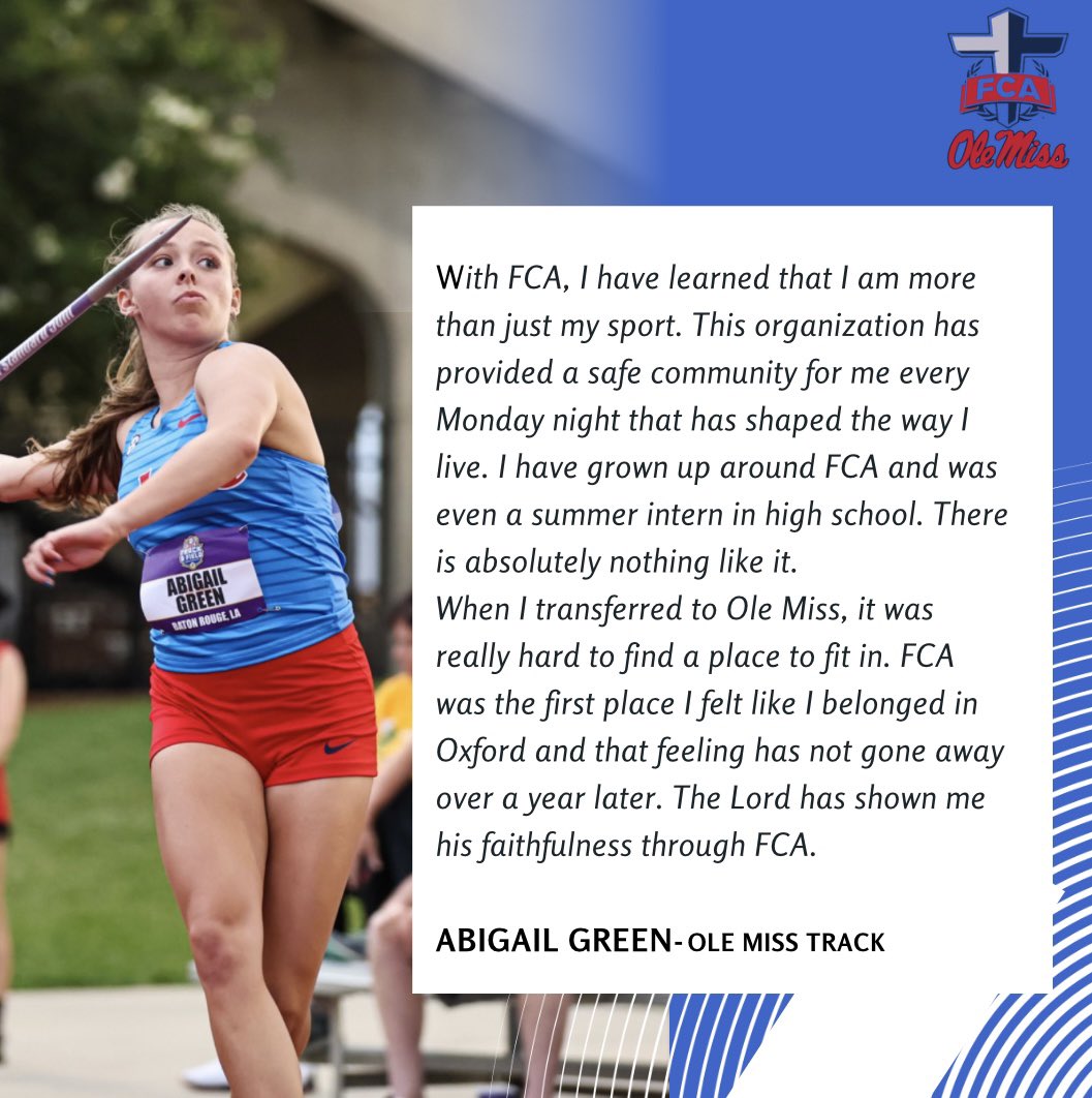 Happy Tuesday! Check out this testimony from our girl Abigail Green!  

#olemissfca