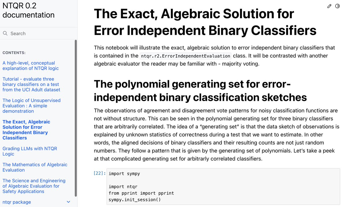 dataengines's tweet photo. @rajiinio Readers interested in unsupervised evaluation upon deployment - a fundamental problem in #aisafety - check out our recently released Python package, ntqr, detailing how logic and algebra alone can help us here.
https://t.co/vbpncIoZRw https://t.co/Tjf0fyIRrr