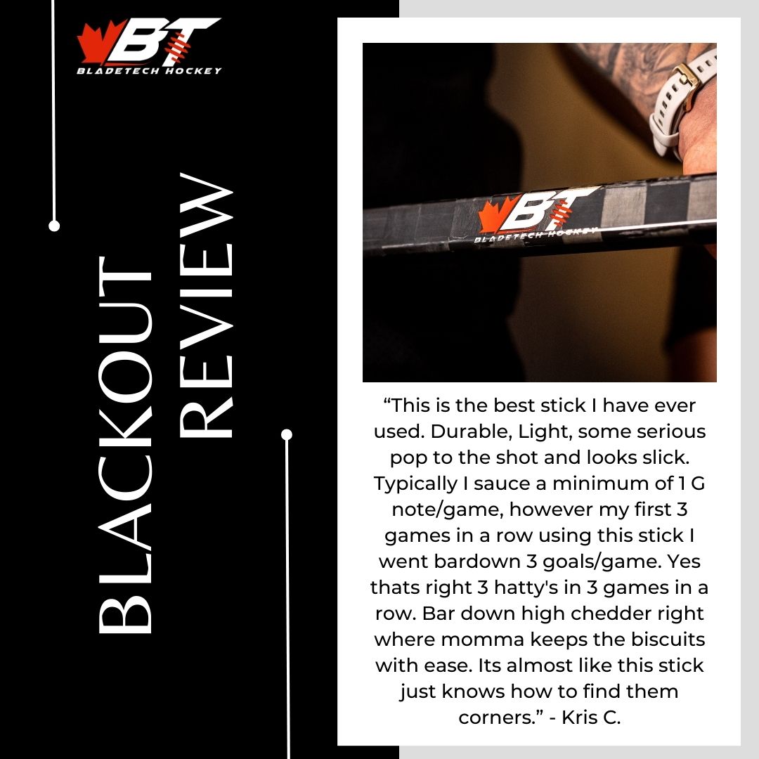 We love hearing people's thoughts on our Bladetech Blackouts! Have you got yours yet? Grab them here: bladetechhockey.com/collections/all

#teambladetech #bladetechblackouts #speedisourbusiness #hockey #nhl #bardown #beerleaguehockey #menshockey #pwhl #spittinchiclets