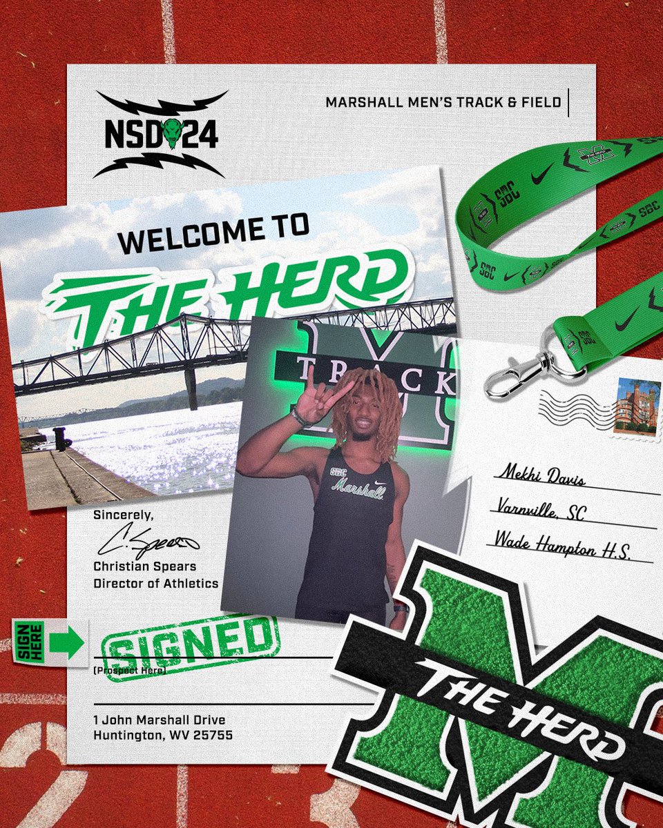 𝑺𝒊𝒈𝒏𝒆𝒅!

Welcome to the Marshall Thundering Herd, Mekhi!

#WeAreMarshall
