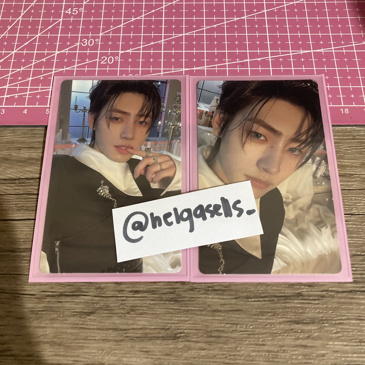 დ °ˋ～ wts lfb ph | #bentablesnihelga

sunghoon darkblood engene ver pc set
— ₱550 + pf + sf

onhand 
x sensi 

~ reply mine or dm to claim! 

#  sunghoon kagat daliri engene version photocards
