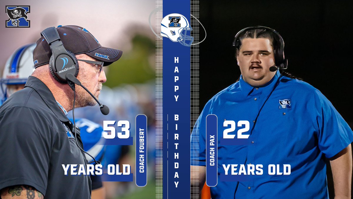 Happy Birthday to Coach @FoubertMatt and Coach @PaxtonBartley63. These two sharing a birthday is fitting because they are more alike than they care to admit! #FinishTheFight @XeniaAthletics
