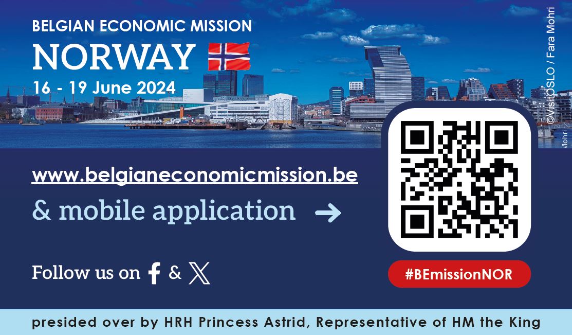 🎺We are happy to announce that the website &amp; app of the BEM Norway are available as from today❗️Go to belgianeconomicmission.be, download the app on the App store or on Google Play by searching for “Belgian Economic Mission” and stay up to date about the #BEmissionNOR 🇧🇪🇳🇴