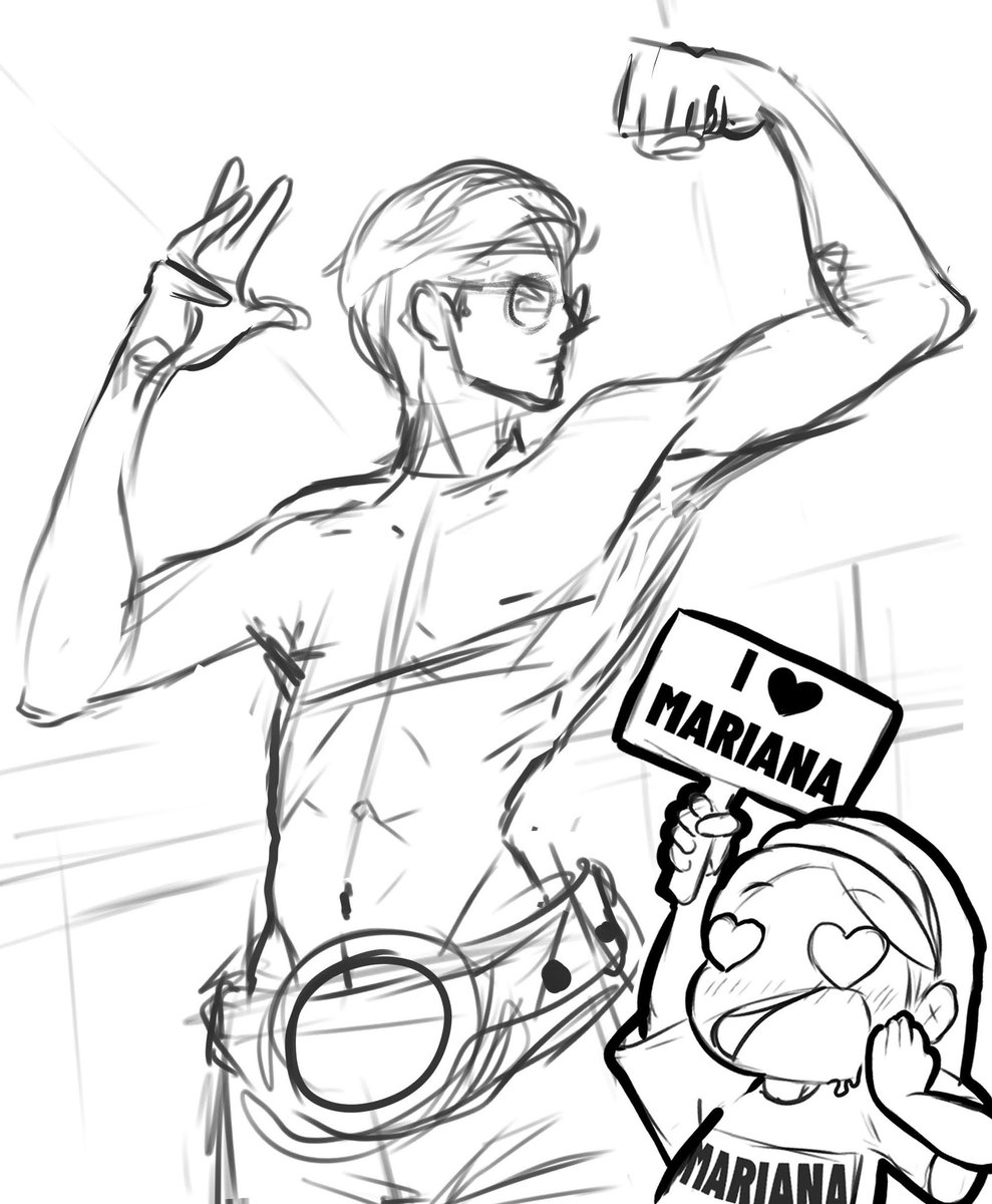 Bueno empezamos ya no? 

#ElMariana #laveladadelaño4 #elmarianafanart #boceto