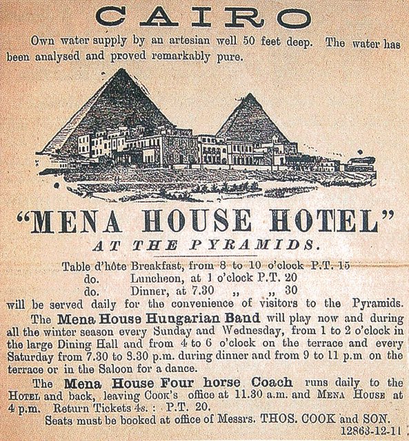 📷 Mena House Hotel website 1920s
📷Mary Evans Prints 1920s
📷Flickr, Advertisement 
3/3
