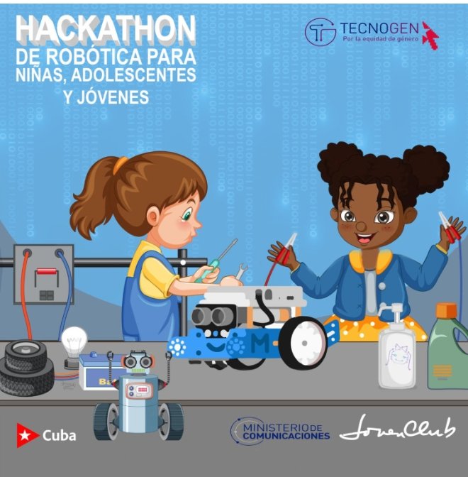 En el marco de #Informática2024 #Hackathon sobre #Robótica. Por la inclusión de las niñas. ¡Este #8DeMarzo! @PalacioCentral1, La Habana, #Cuba.