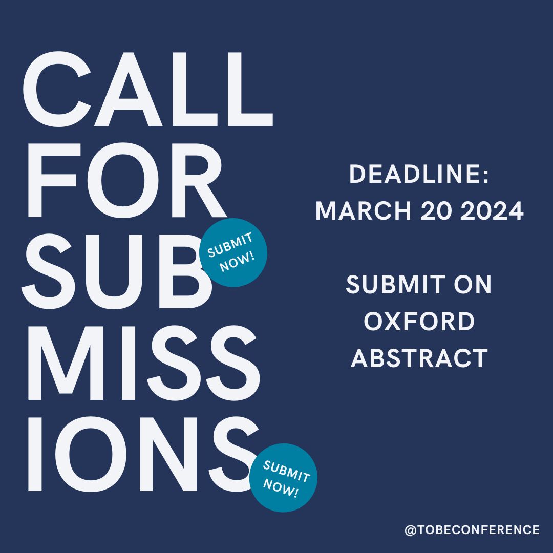 The Toronto Biomedical Engineering Conference (ToBE) is a student-organized event aimed at bringing together the biomedical engineering community at the University of Toronto. Register &amp; submit your abstract today!
tobeconference.com