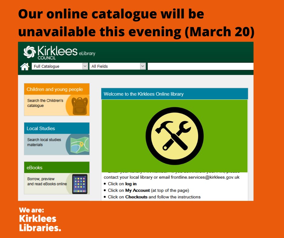 Due to routine maintenance, access to our online catalogue and library member accounts will be unavailable this evening (Wednesday, February 21) between 8.00pm and 12.00am. You'll still be able to use @LibbyApp but will need to download any new titles for bedtime reading.