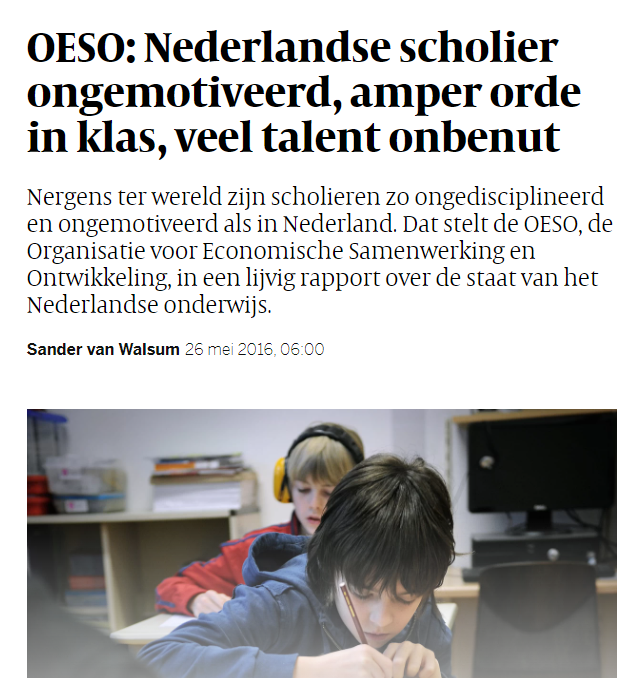 21e eeuwse oudertaken: opvoeden, opvoeden en opvoeden!

Vorige week schreef ik een post naar aanleiding van de dalende onderwijsprestaties en beschreef ik wat volgens mij de belangrijkste oorzaken van deze aanhoudende crisis zijn. Daarbij noemde ik onder meer het belang van een