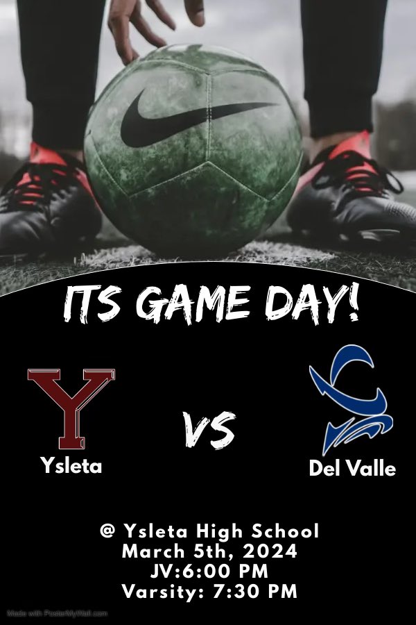 It’s game day! Tonight we will be visiting the Ysleta Indians. See y’all there!
