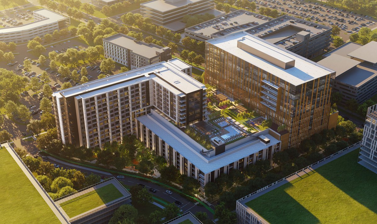 ICYMI #UptownATX is taking shape! Alongside recently completed One Uptown office tower, the first residential offering Solaris House will deliver late this spring. Read about the latest updates at our 66-acre #NorthAustin #mixeduse neighborhood: ow.ly/qe7e50QKKgJ #AustinTX