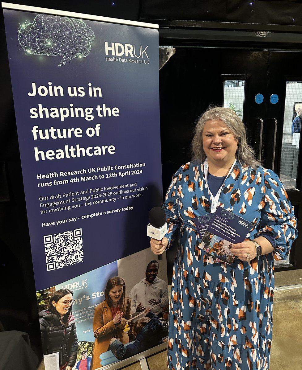 We launched a UK consultation today for @HDR_UK on their draft patient and public involvement strategy. We're chatting at the HDR UK conference about what's important when involving the public, patients, and professionals in their work. bit.ly/3T6NE9Z #HDRUKConf24