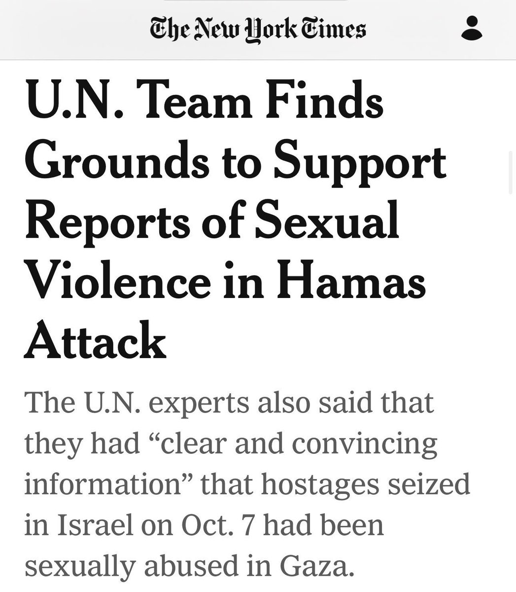 The UN—still refusing to condemn Hamas—finally released a report with overwhelming evidence to confirm Hamas committed systematic, weaponized sexual violence, including the mutilation, torture and rape of Israeli girls and women.